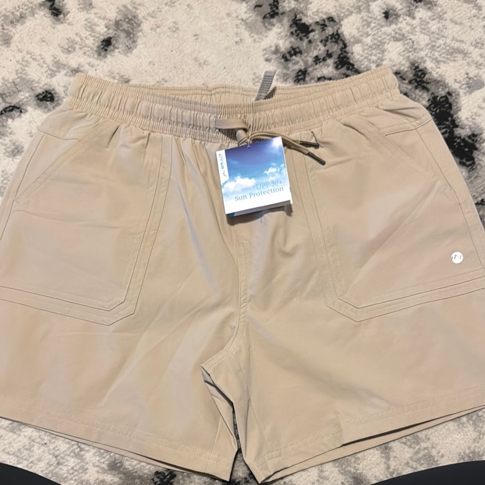Tan Athletic Shorts for Women